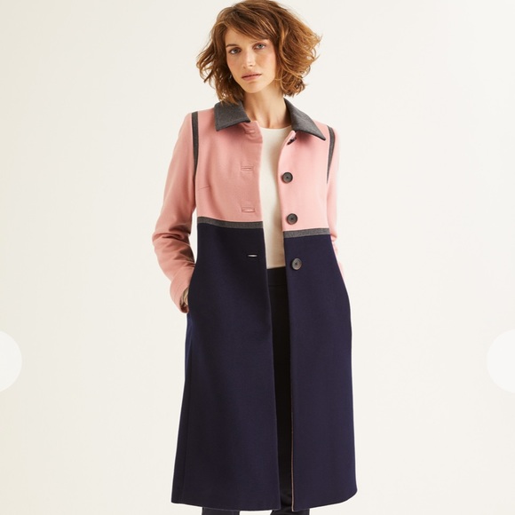 Nwt Boden Lovelace Pink Blue Gray Wool 
